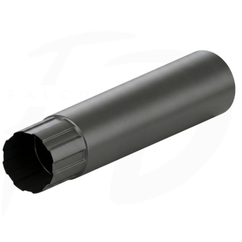 Rura spustowa ⌀ 100 stalowa długość 1m firmy KROP kolor grafit